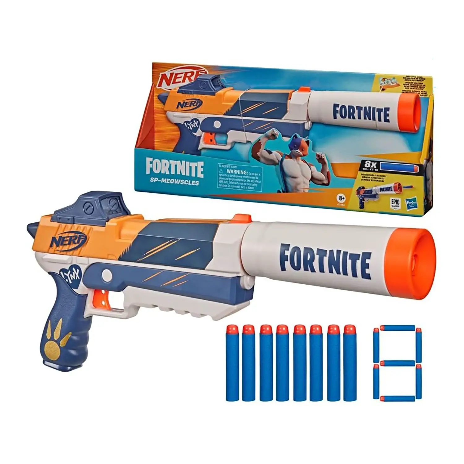 Nerf Fortnite Sp-Meowscles Pistola Giocattolo - armi soldatini