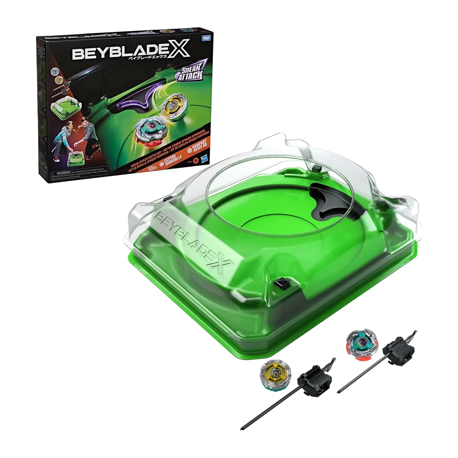 Beyblade X Sneak Attack Set Battaglia con Arena - action figures ed accessori