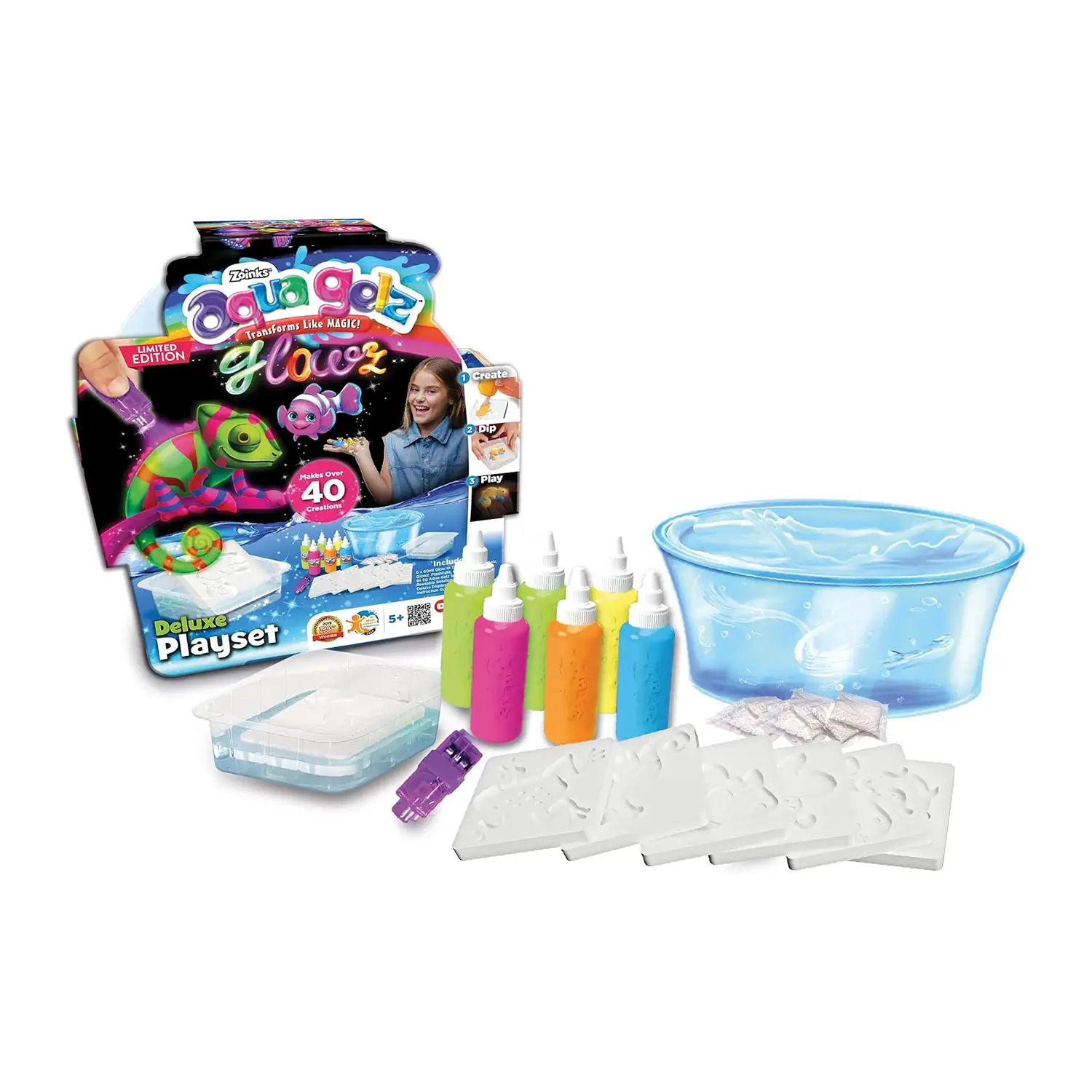 Aqua Gelz Deluxe Glow in the Dark - creatività
