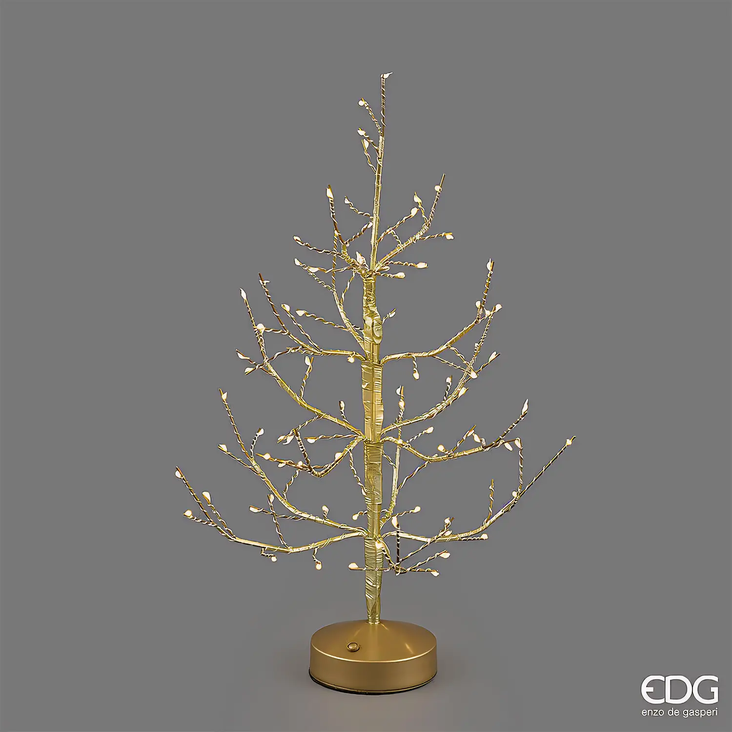 Natale Albero Led Faggio 90miniled H.45 D.10 C6 Gold - alberi led di design