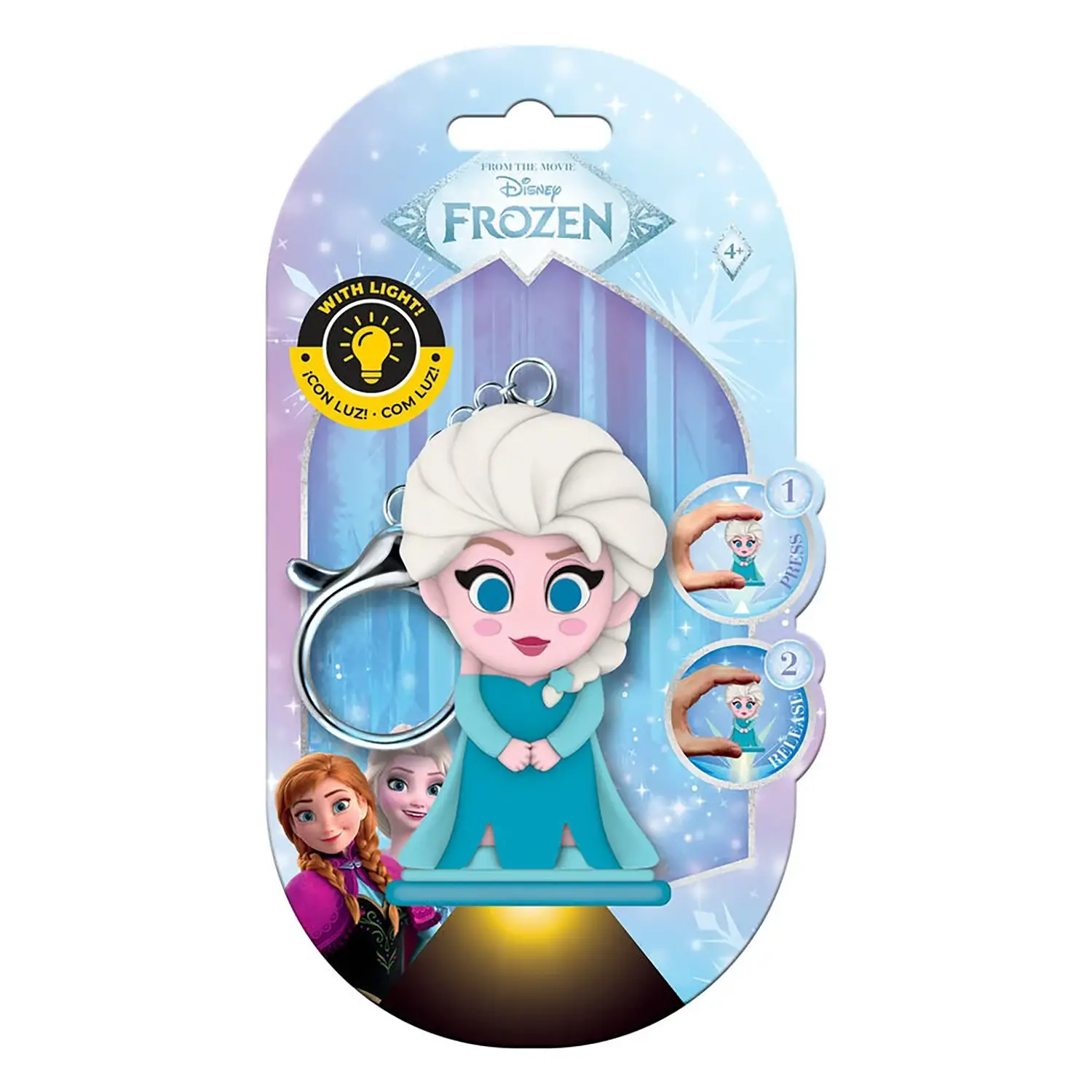 Disney Frozen Portachiavi Elsa 3D con Torcia LED -