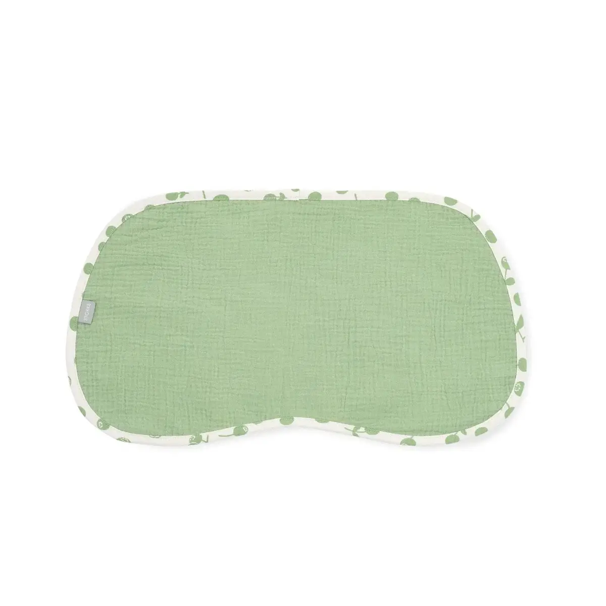 Stokke Panno per Ruttino in Mussola 46x26 cm Sage Green Berries - Sicurezza e igiene
