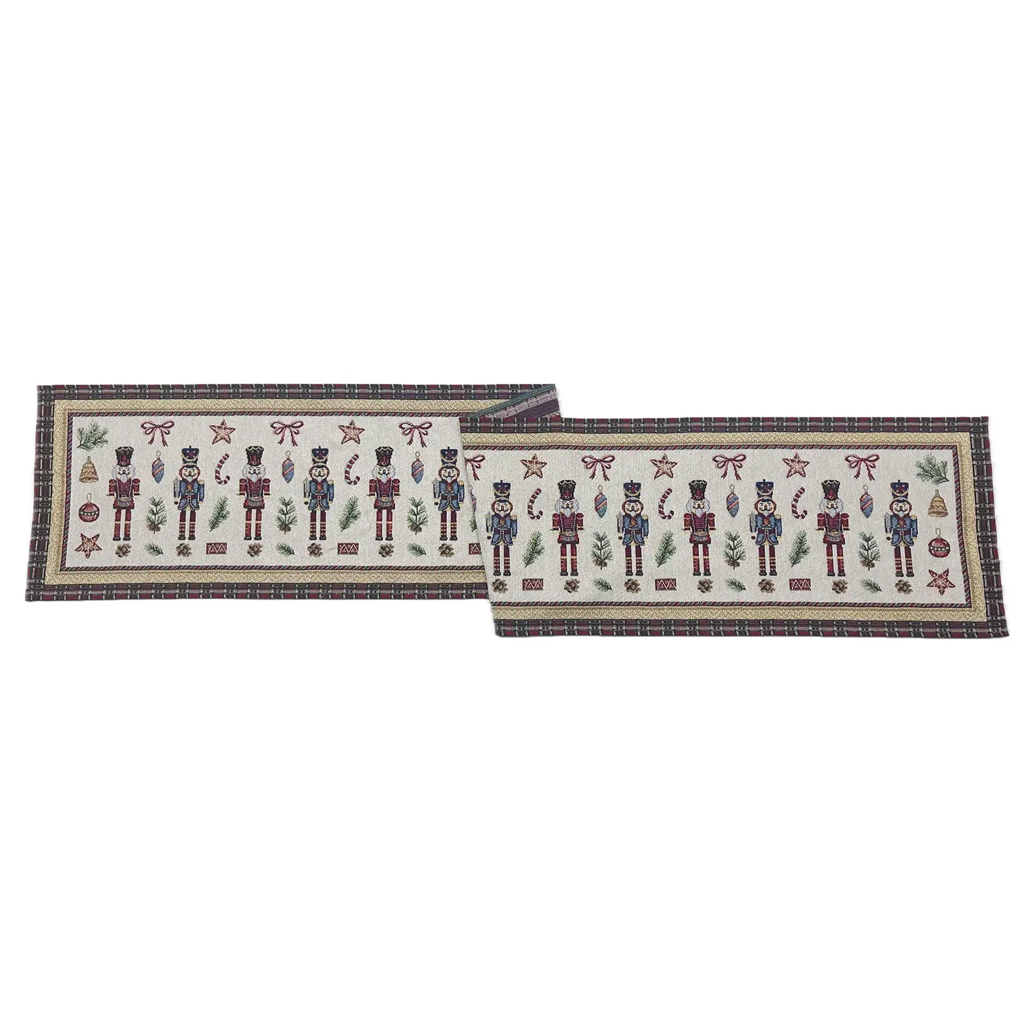 Runner Natalizio Soldier 183x33 cm in Poliestere e Cotone - addobbi casa