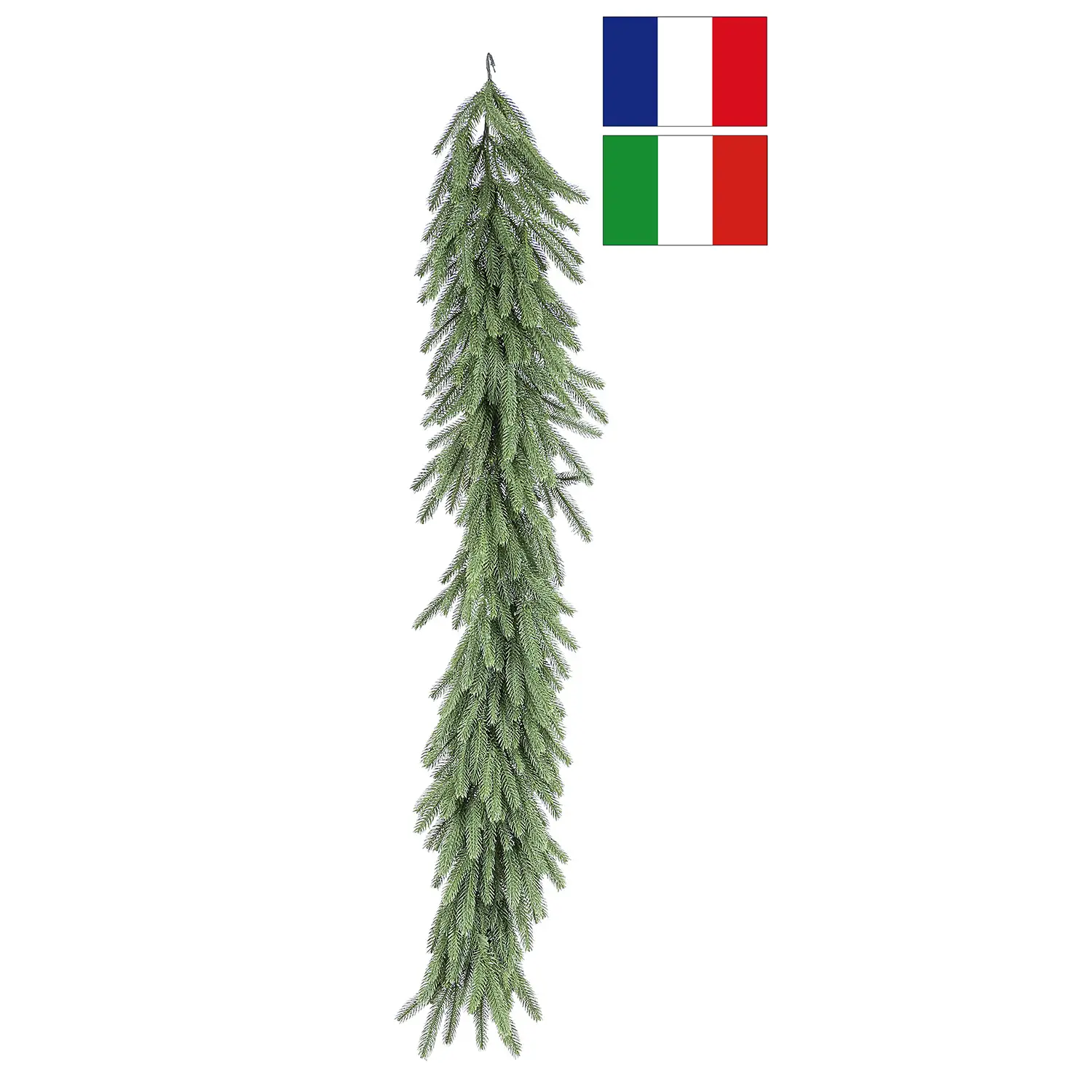 Festone Natalizio Tirolo 120 cm con Struttura in Metallo - fiori e ghirlande