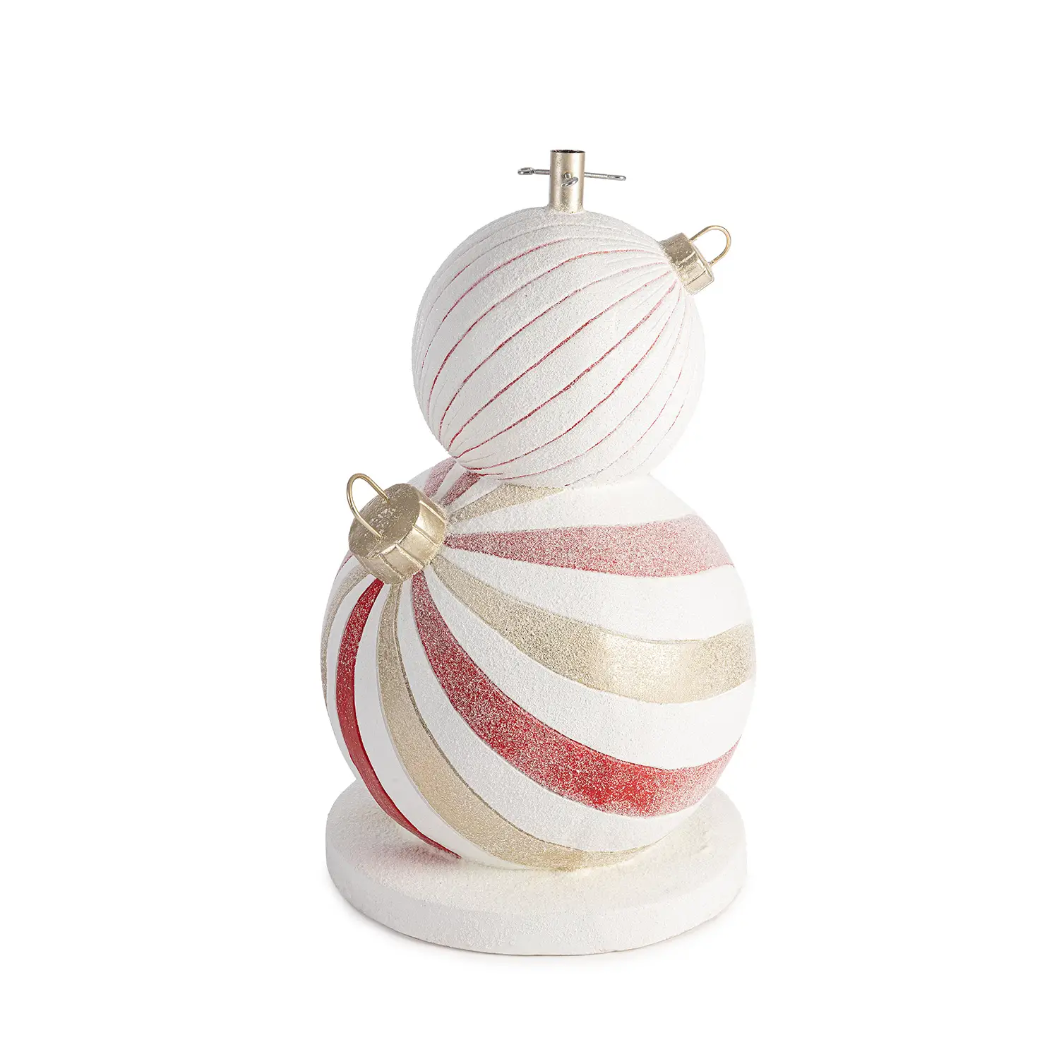 Base Albero Garnish Bianco-rosso Oro 84 Cm - basi albero