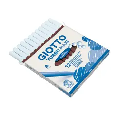 Pennarelli Turbo Maxi Giotto - 12 Pezzi • Marrone