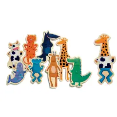 Puzzle Magnetico Animali Pazzerelli – Gioco Educativo con 24 Tessere Magnetiche
