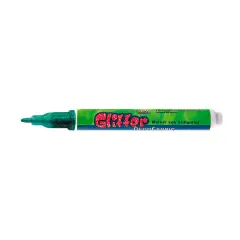Pennarello per Tessuti - Punta 3 mm - Verde Glitter | Marker Permanente per Stoffa