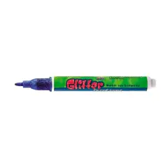 Pennarello per Tessuti - Punta 3 mm - Blu Glitter | Marker Permanente per Stoffa