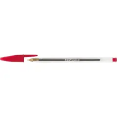 Penna a Sfera Bic Cristal – Inchiostro Rosso, Punta 1 mm