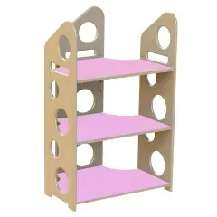 Modulo Libreria a T Bassa - Lilla - Arredo per Scuola dell’Infanzia