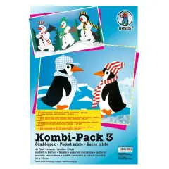 Combipack Cartoncini Fantasia Serie 2 - 40 fogli cm 23x33