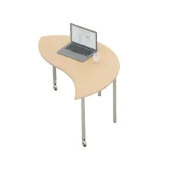 Tavolo Mila Onda Con Ruote H 71 Cm Per Ambienti Scolastici Innovativi