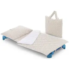Set Brandina Sotto-Sopra con Borsa Fantasia Pois Tortora – Copribrandina e Copertina