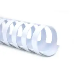 Dorsi Spirale Plastici Diametro 8mm. 100 Pezzi Bianco