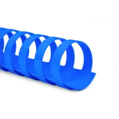 Dorsi Spirale Plastici Diametro 28.5mm. 50 Pezzi Blu