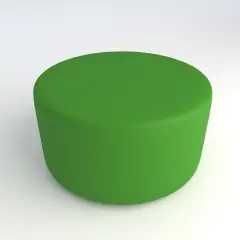 Pouf Ecopelle Ignifugo Tondo H 40 Verde Per Ambienti Scolastici Innovativi