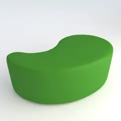 Pouf Ecopelle Ignifugo Virgola H 40 Verde Per Ambienti Scolastici Innovativi