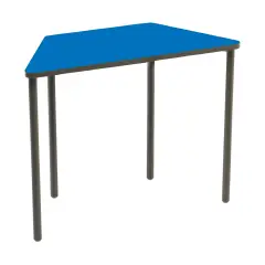 Banco Trapezio Modulare Scuola Secondaria – Top Blu | Altezza 76 cm