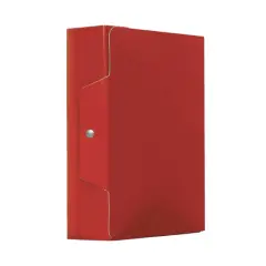 Cartella Portaprogetti Con Bottone Rossa Dorso 12 Cm