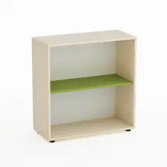 Mobile Kubò Betulla 9 Caselle H 75 Cm Ripiani Verde Kiwi | Conforme CAM