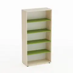 Mobile Kubò Betulla Colonna 5 Vani 180 Cm - Ripiani Verde Kiwi | Conforme CAM