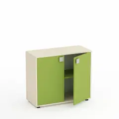 Mobile Kubò Betulla 2 Ante H 75 Cm - Ante Verde Kiwi | Conforme CAM