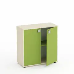Mobile Kubò Betulla 2 Ante H 90 Cm - Ante Verde Kiwi | Conforme CAM