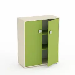 Mobile Kubò Betulla 2 Ante H 110 Cm - Ante Verde Kiwi | Conforme CAM