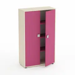 Mobile Kubò Betulla 2 Ante H 150 Cm - Ante Fucsia | Conforme CAM