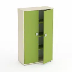 Mobile Kubò Betulla 2 Ante H 150 Cm - Ante Verde Kiwi | Conforme CAM