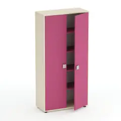Mobile Kubò Betulla 2 Ante H 180 Cm - Ante Fucsia | Conforme CAM