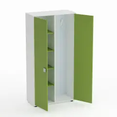 Mobile Spogliatoio Kubò Bianco – Ante Verde Kiwi | Conforme CAM