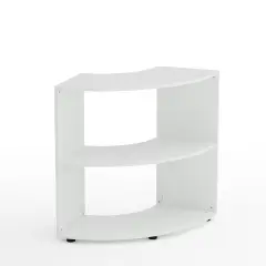 Mobile Scuola Kubò Bianco Curvo 90° H 90 cm – Ripiani Bianchi | Conforme CAM