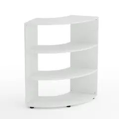 Mobile Scuola Kubò Bianco Curvo 90° H 110 cm – Ripiani Bianchi | Conforme CAM