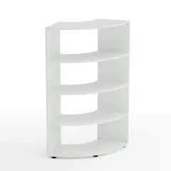Mobile Scuola Kubò Bianco Curvo 90° H 150 cm – Ripiani Bianchi | Conforme CAM