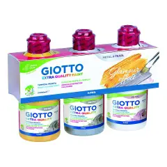Tempera Metallizzata Giotto Metal FILA - Set 3 Colori da 250 ml