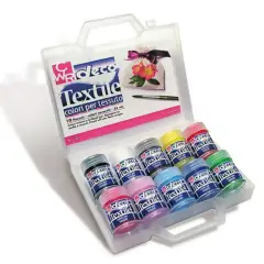 Colori per Stoffa Deco Textile – Set 10 Flaconi da 35 ml