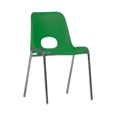 Sedia Per Adulti Impilabile Kastilene Altezza 38 cm Verde Per Ambienti Scolastici