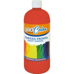Tempera Pronta Giodicolor 1000 ml Rosso Scarlatto