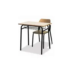 Banco Monoposto 900 - Sottopiano In Griglia H 64 Cm. Per Ambienti Scolastici - Conforme CAM