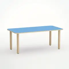Tavolo Forma Rettangolare H 46 cm – Misura 1 - Blu Orizzonte - Conforme CAM