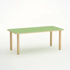 Tavolo Forma Rettangolare H 55 cm – Misura 3 - Verde - Conforme CAM