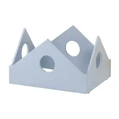 Cappello Decorativo Casetta Blu Orizzonte per Mobile Scuola Infanzia