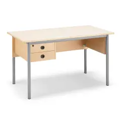 Cattedra Standard Con 2 Cassetti Per Ambienti Scolastici - Strutturs Grigia - Conforme CAM