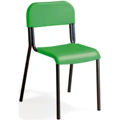 Sedia Impilabile Sara - Verde con Struttura Nera - Misura 6