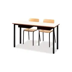 Banco Biposto 600 - Sottopiano In Lamiera H 64 Cm. Per Ambienti Scolastici - Conforme CAM