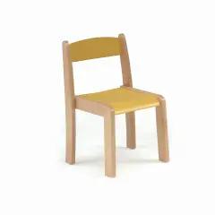 Sedia Bambini Nido e Infanzia Susy – Seduta 31 cm Gialla, Impilabile | Conforme CAM