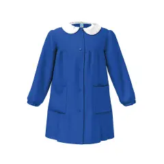 Grembiule Bambina Scuola Senza Ricamo Blu 8 Anni