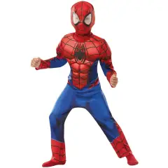 Costume Spider-Man Deluxe per Bambini - Taglia S - 3/4 anni